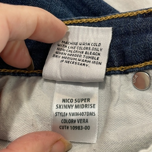 HUDSON | Nico | Mid-rise | Super Skinny | Denim Jeans | Vera Blue | Size 31 - Picture 10 of 14